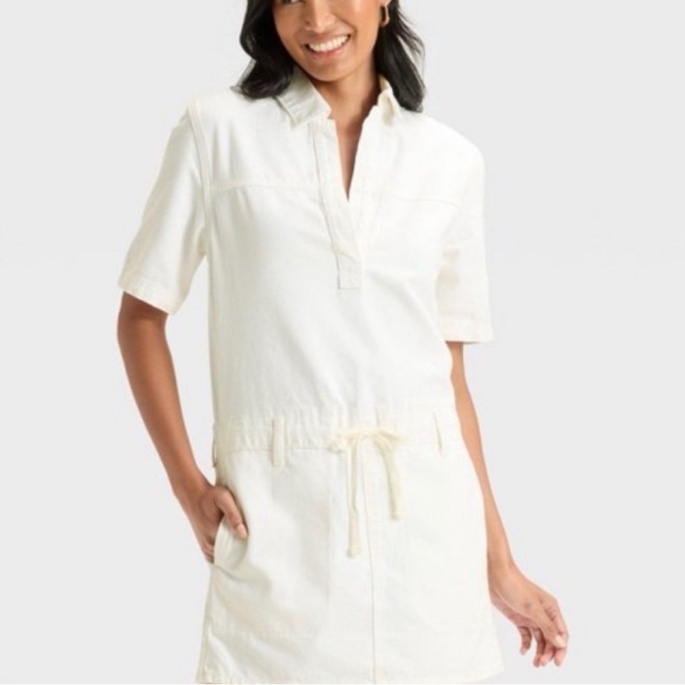 Universal Thread Cream Midi Dress